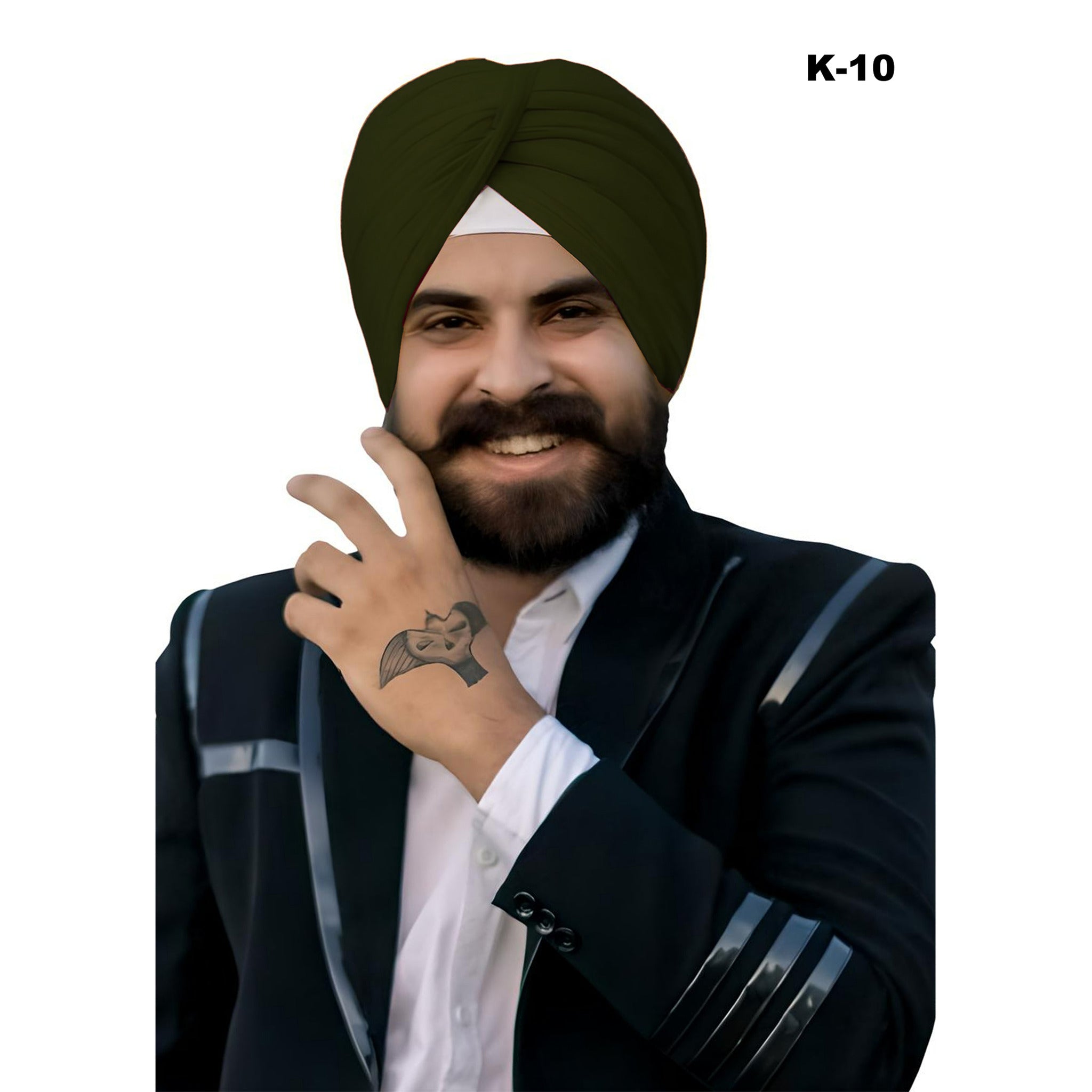 Singh is King Traditional Pagri (Olive)