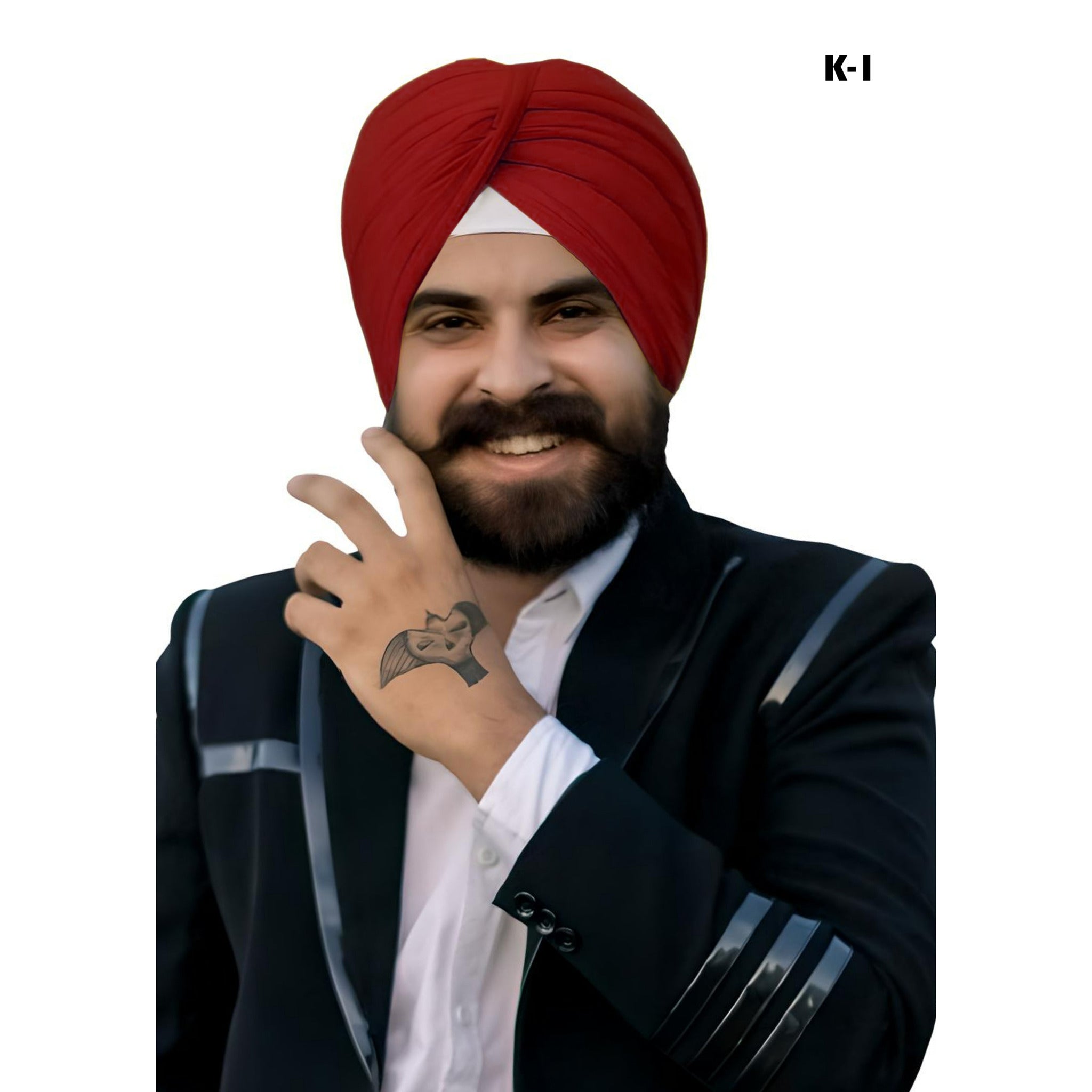 Singh is King Traditional Pagri (Red)
