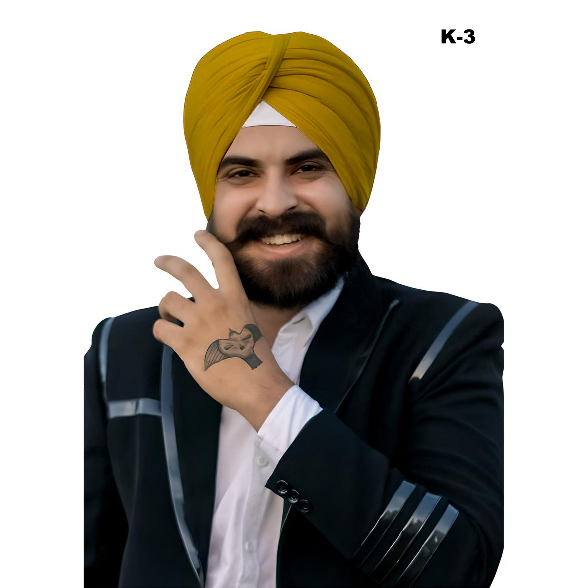 Singh is King Traditional Pagri (Yellow)